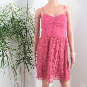 AEO Cotton & Lace Rose Pink Mini